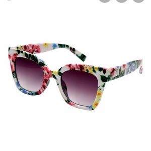 Betsey Johnson floral square sunglasses